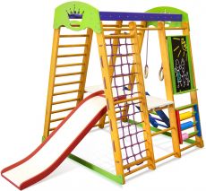 Детский спортивный уголок SportBaby Карапуз Plus 3, Сосна-Бук, от 12 месяцев до 60 кг